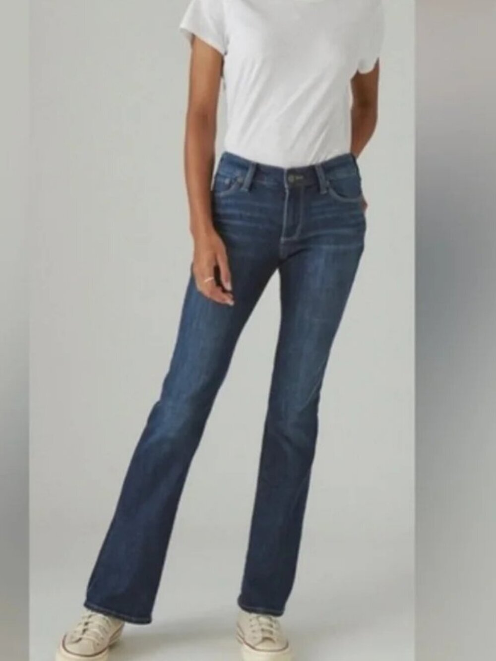 Lucky Brand Mid Rise Boot Sweet Jeans Stretch Classic Dark Wash Size 27